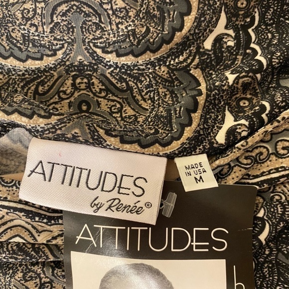 Attitudes by Renée Short Sleeve Top M NWT - Picture 7 of 7